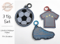 Preview: Lichtstück Anhänger Fußball - ITH-Stickdatei